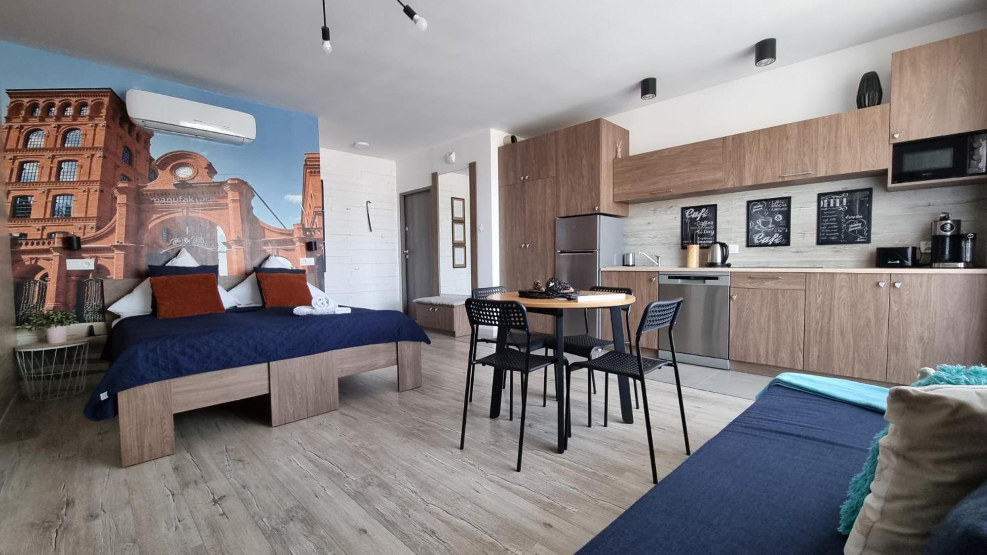 Q Apart Coral - Studio, Manufaktura, Parking Gratis, Tv Max, Fv, Gwarancja Zadowolenia Lägenhet Łódź Exteriör bild